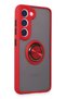 Aconcept Galaxy S23 Case Montreal Silicone Cover with Ring (31234) - Red - 2