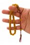 8X8.5 mm Barrel Cut Distressed Old Material Collectible Amber Prayer Beads - 2