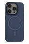 Aconcept iPhone 15 Pro Max Case Anka Pc Magneticsafe Hard Metal Cover (102105) - Navy Blue