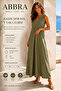 Women's Zero Sleeve V-Neck Dress - 2