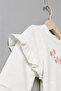 Floral Embroidered Sleeves Ruffled Two-Thread Baby Kids Two-Piece Set - 2