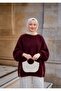 Zippered Women's Beard Sweater Knitwear Tunic- Sweater - 6