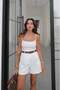 White Basic Undershirt with Breast Cups - 2