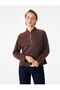 Long Sleeve Ornate Buttoned High Neck T-Shirt with Frog Closure Detail - 2