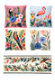 Paradise |   Flamingo & Tropical Patterned 4-Piece Throw Pillow Cover and Runner Set, Digital Printed - 6