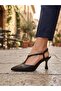 2616 Women's Open Back Buckle Thin Heeled Shoes - 3