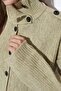 Viorna Ribbed Half Turtleneck Buttoned Cardigan - 2