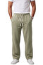 Light Green 97% Cotton Muslin Fabric Comfortable Fit Breathable Summer Men's Trousers 2600260