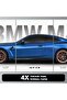 BMW M4 CS 3 Panel Canvas Wall Art | 30x40 Inches Gallery Wrapped | Blue Metallic Supercar Poster | Office Garage Decor | Split Wall Art - 2