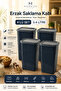 Set of 4 3.4 Liter Food Storage Containers |   Bpa Free Kitchen Organizer with Airtight Lid, Storage Container for Legumes, Rice, and Pasta