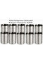 10-piece ashtray set, stainless steel decorative odorless smokeless ashtrays