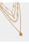 Coin Drop Multi Layer Necklace - 2