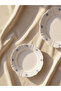 Esvab • Modern & Distinctive Flower Embroidered Porcelain Cake Plate