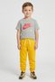 Kids Boy Sportswear Fit Short Sleeve Brand Logo Outdoor T-Shirt, Dark Grey