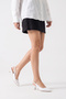 Golf Short Heeled Pointed Toe Elegant Stylish Open Heel Women's Casual Shoes - 3