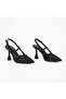(Wiesse) Closed Toe Low Heeled Small Size Women's Shoes Black - 5