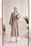 Gülfeza Long Strawberry Kimono-As2456 Mink