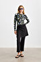 Black Skirt-Detail Swimwear Pants