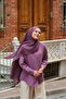 Allure Plain Tencel Shawl - Plum - 3