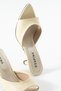 Alora Women's Thin Heeled Single Strap Patent Leather Slippers Stylish Daily and Formal Occasion Shoes - 3