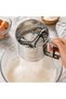 Ivory Stainless Steel Practical Flour Sieve m Size 250 Gr Scale Manual Handheld Flour Sifter Powdered Sugar Cocoa Sieve - 2