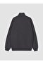 Lcw Kids Anthracite High Collar Printed Boys' Sweatshirt - 4