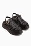 Yonna Genuine Leather Black High-Heeled Women's Sandals - 3