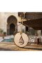 Rustic Wood Islamic Hanging Ornament, ALLAH and Muhammad 7cm, Arabic Calligraphy, Car Rearview Mirror Pendant, Muslim Gift - 5