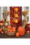 (eb109)Package of 8 Pcs Large Assorted Sizes Autumn Harvest Orange Artificial Pumpkins for Fall Halloween Thanksgiving Decorating Artificial Pumpkins Set, Assorted Sizes Fake Foam Pumpkins, - 2