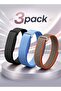 3 PACK Woven Nylon Sport Loop Band for Fitbit Air – Breathable Elastic Replacement Strap with Secure Hook-and-Loop Fastener – Comfortable Lightweight Wristband - Multicolor C Multi 3-C - 2