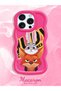iPhone 15 Pro Max Compatible Case with Camera Protector Red Silicone Couple Phone Case Rabbit Pattern - 2