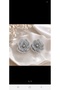 Flower Detailed Earrings – Evening Dress Earring Model with Stones - 2