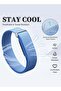 Woven Nylon Sport Loop Band for Fitbit Air – Breathable Elastic Replacement Strap with Secure Hook-and-Loop Fastener – Comfortable Lightweight Wristband - Light Blue Light Blue - 3
