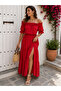 Timeless Elegance-Women's Madonna Collar Layered Flounce Long Aerobin Dress - 5