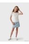 Vizyon New Season Crew Neck Embroidered Girls' T-Shirt