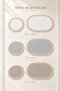 Lace 2-Piece Non-Slip Leather Based Oval Bath Mat Washable Bathroom Set Botis - 6