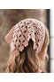 Bohemian Style Knitted Tie-Down Crown Bandana - 3