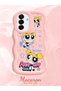 Samsung Galaxy A17 Compatible Case Camera Protective Pink Silicone Couple Phone Case Cartoon Pattern - 2