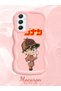 Samsung Galaxy A34 5g Compatible Case Camera Protector Pink Silicone Couple Phone Case Conan Pattern - 2