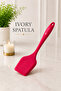 Ivory 29 cm Hard Plastic Spatula Heat Resistant Non-Stick Surface Compatible Flexible Dough Pastry Cake Crepe Serving Spatula - 3