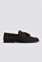 Brown 100% Suede Tassel Shoes - 2