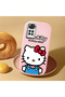 Redmi Note 11S Compatible Case Camera Protector Pink Silicone Couple Phone Case with Kitty Pattern - 2