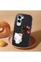 Vivo Y29S Compatible Case Camera Protector Black Silicone Couple Phone Case Kitty Pattern - 2