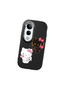 Vivo V50 Lite Compatible Case Camera Protector Black Silicone Couple Phone Case Kitty Pattern - 3