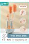 4 in 1 Silicone Baby Bottle Cleaning Brush Set with Stand, 360° Rotating Water Bottles Cleaner, Cup Gap Clean Brushes