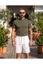 Men's Portofino Premium Linen Rayon Lace-Up Shorts - 6