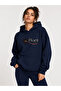 Flore, Printed Hooded 2 Thread Rastered Sweatshirt