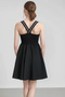Girl's Black Stone Wedding Evening Dress, Flexible Back, Adjustable Sleeve Detail, Lined, Trendy Model - 2