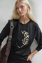 Soft Touch Modal Textured Leopard Printed Tracksuit Set - 5
