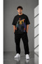 Artistic Silhouette Printed Oversize Unisex T-Shirt – Minimal Graphic Streetwear Design - 2